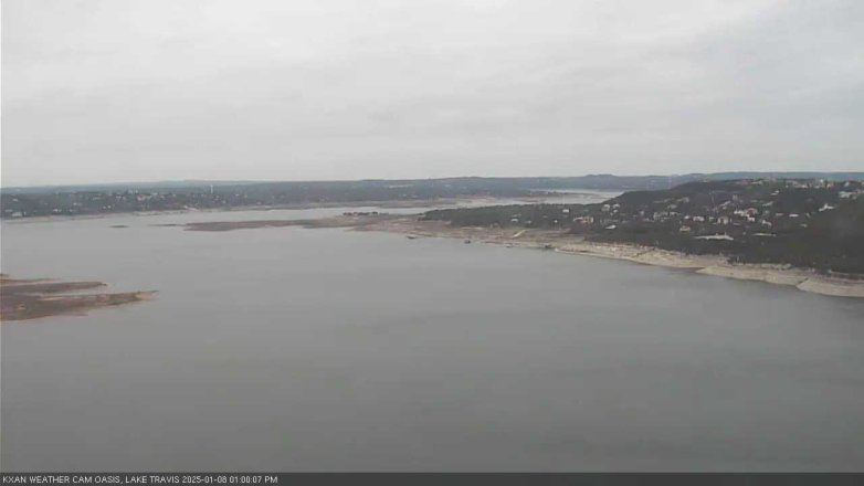 Lake Travis webcam, January 8, 2025 1:00 PM CT