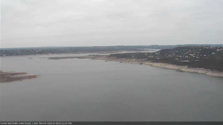 Lake Travis webcam, January 8, 2025 1:25 PM CT