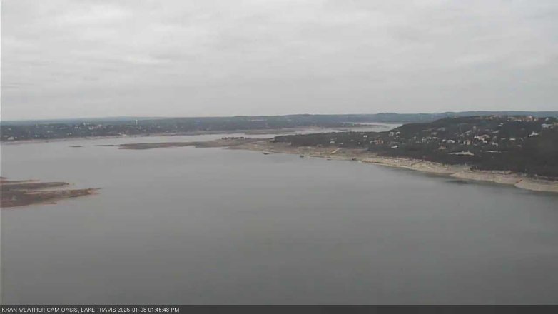 Lake Travis webcam, January 8, 2025 1:45 PM CT