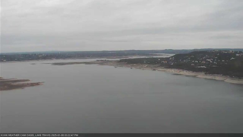 Lake Travis webcam, January 8, 2025 3:25 PM CT