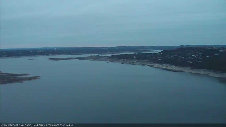 Lake Travis webcam, January 8, 2025 5:45 PM CT