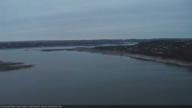Lake Travis webcam, January 8, 2025 6:00 PM CT