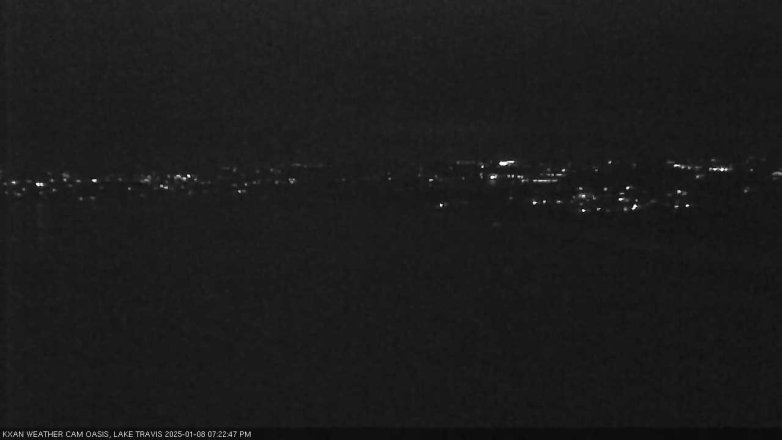 Lake Travis webcam, January 8, 2025 7:25 PM CT