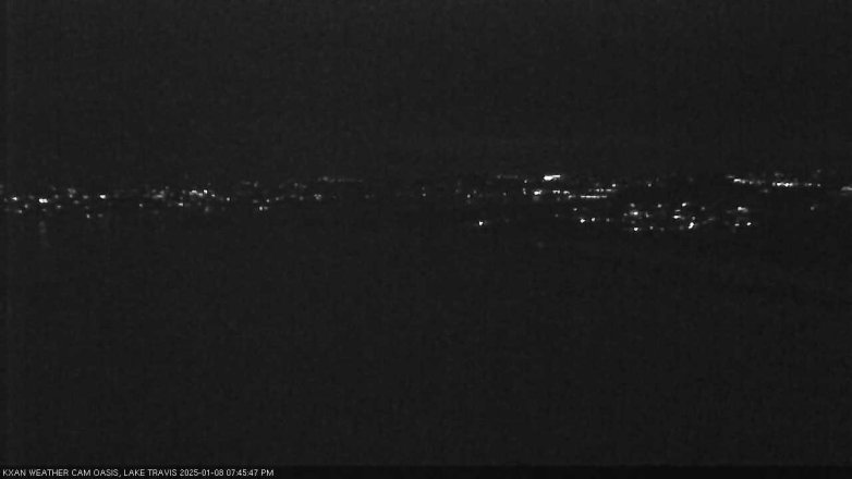 Lake Travis webcam, January 8, 2025 7:45 PM CT