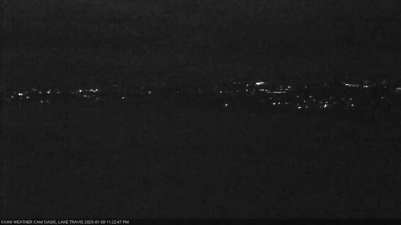 Lake Travis webcam, January 8, 2025 11:25 PM CT