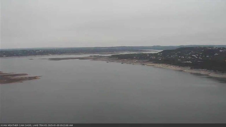 Lake Travis webcam, January 9, 2025 9:25 AM CT
