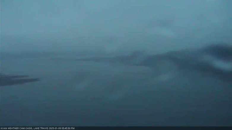 Lake Travis webcam, January 9, 2025 5:45 PM CT