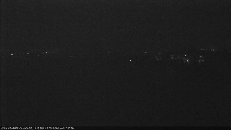 Lake Travis webcam, January 9, 2025 6:25 PM CT