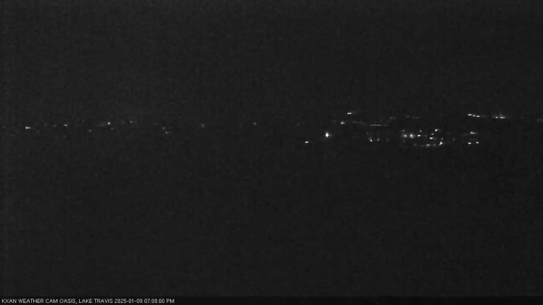 Lake Travis webcam, January 9, 2025 7:00 PM CT