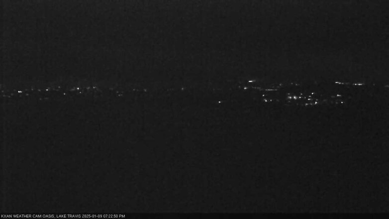 Lake Travis webcam, January 9, 2025 7:25 PM CT