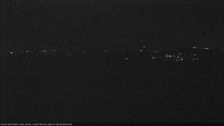 Lake Travis webcam, January 9, 2025 8:00 PM CT
