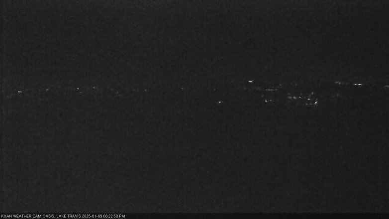 Lake Travis webcam, January 9, 2025 8:25 PM CT