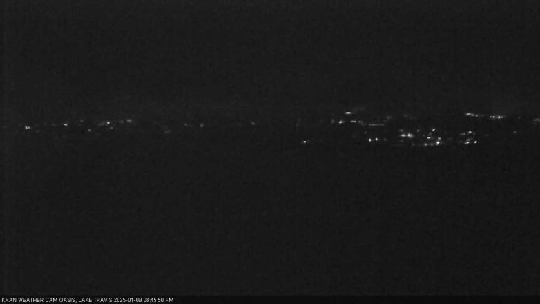 Lake Travis webcam, January 9, 2025 8:45 PM CT