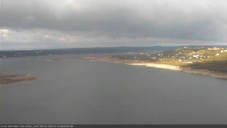 Lake Travis webcam, January 10, 2025 9:00 AM CT