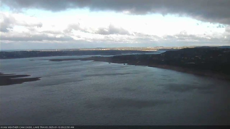 Lake Travis webcam, January 10, 2025 9:25 AM CT