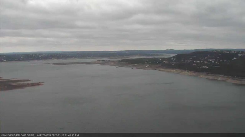 Lake Travis webcam, January 10, 2025 1:45 PM CT