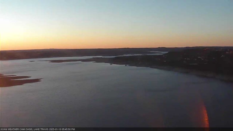 Lake Travis webcam, January 10, 2025 5:45 PM CT