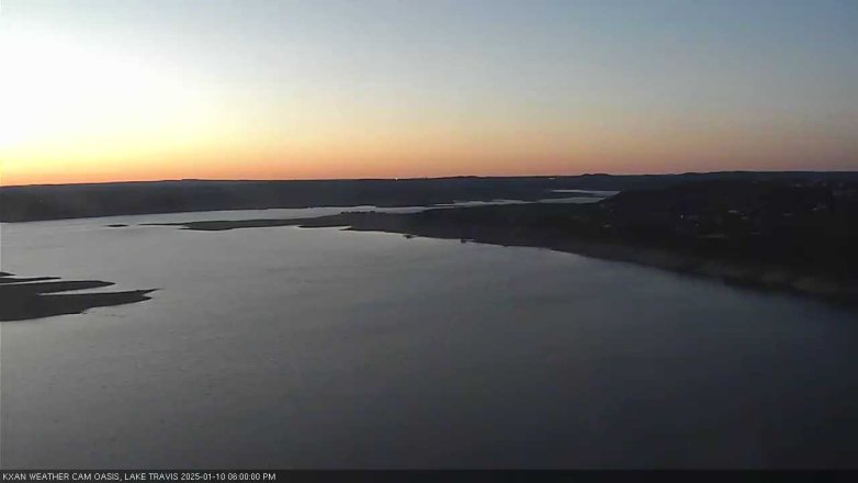 Lake Travis webcam, January 10, 2025 6:00 PM CT