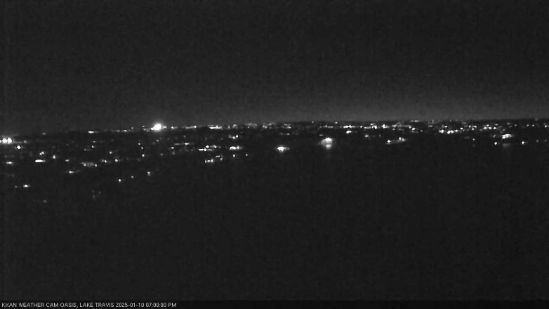 Lake Travis webcam, January 10, 2025 7:00 PM CT
