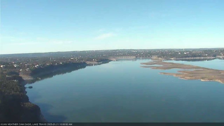 Lake Travis webcam, January 11, 2025 10:00 AM CT