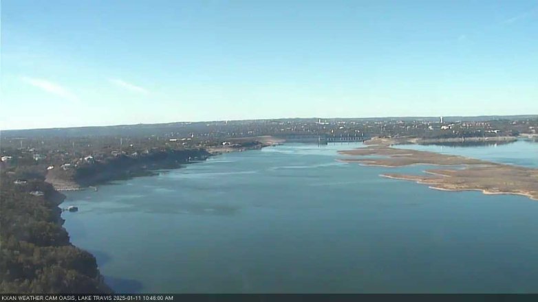 Lake Travis webcam, January 11, 2025 10:45 AM CT