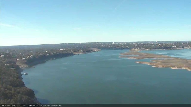 Lake Travis webcam, January 11, 2025 11:00 AM CT