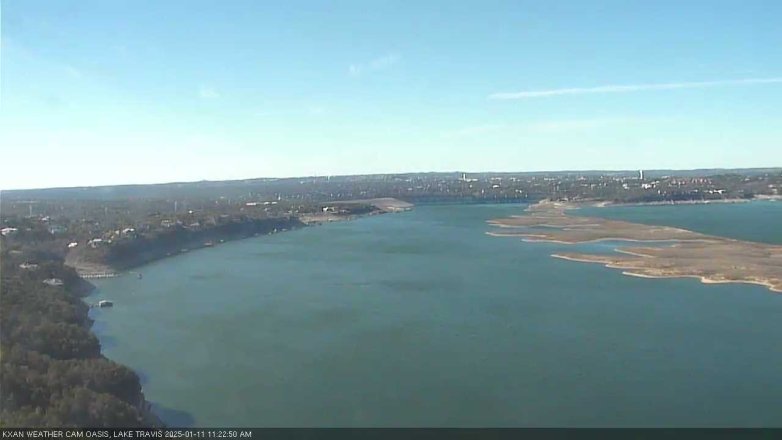 Lake Travis webcam, January 11, 2025 11:25 AM CT