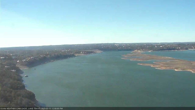 Lake Travis webcam, January 11, 2025 12:00 PM CT