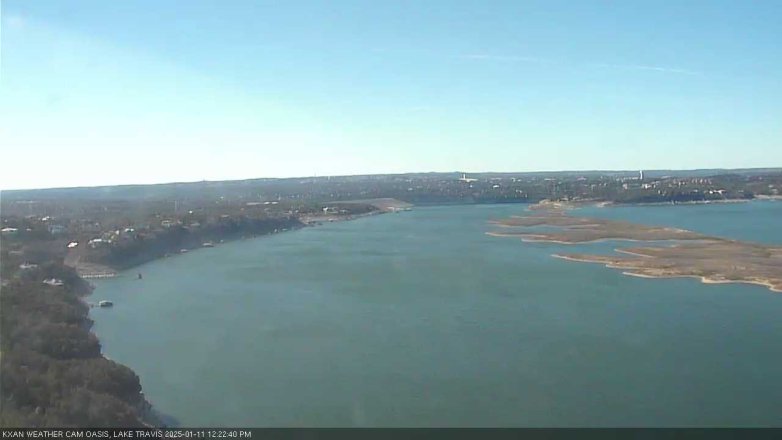 Lake Travis webcam, January 11, 2025 12:25 PM CT