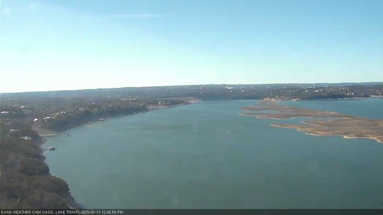 Lake Travis webcam, January 11, 2025 12:45 PM CT
