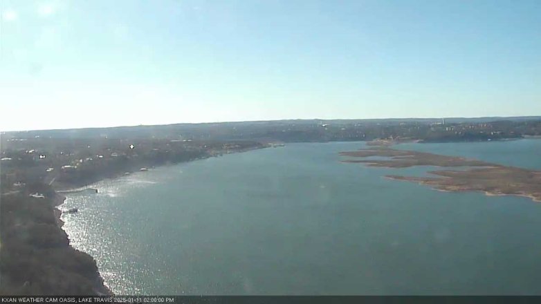 Lake Travis webcam, January 11, 2025 2:00 PM CT