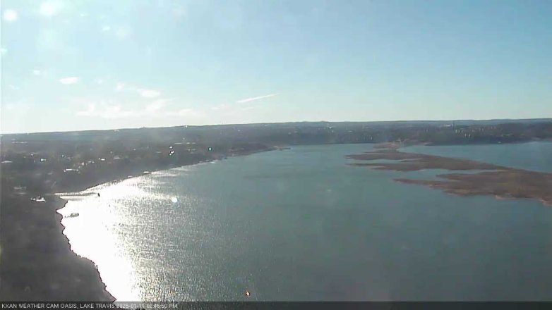 Lake Travis webcam, January 11, 2025 2:45 PM CT