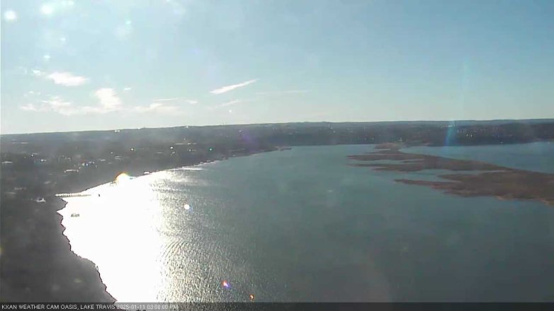 Lake Travis webcam, January 11, 2025 3:00 PM CT