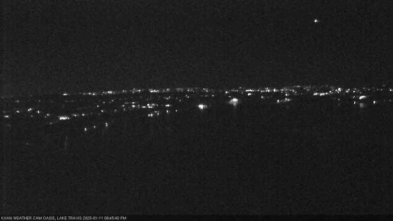 Lake Travis webcam, January 11, 2025 8:45 PM CT