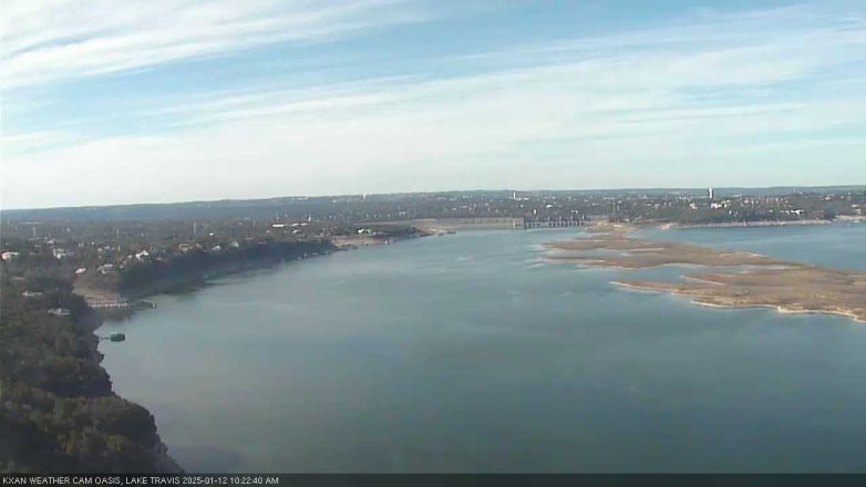 Lake Travis webcam, January 12, 2025 10:25 AM CT