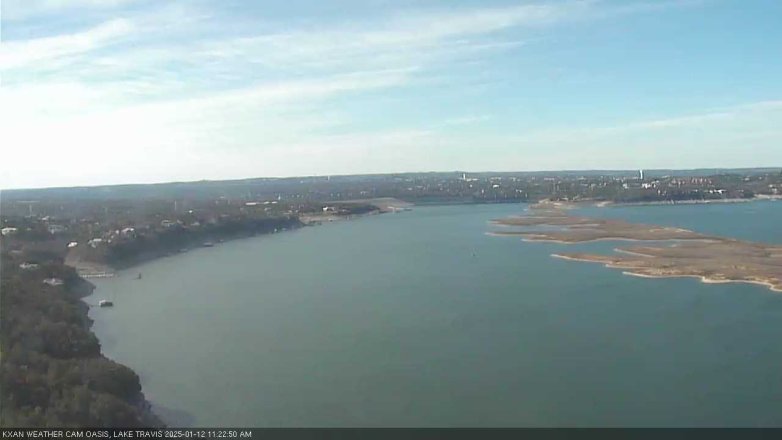 Lake Travis webcam, January 12, 2025 11:25 AM CT