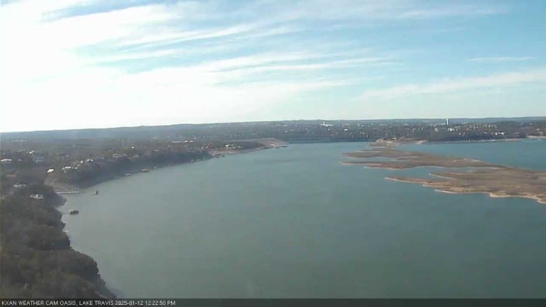 Lake Travis webcam, January 12, 2025 12:25 PM CT