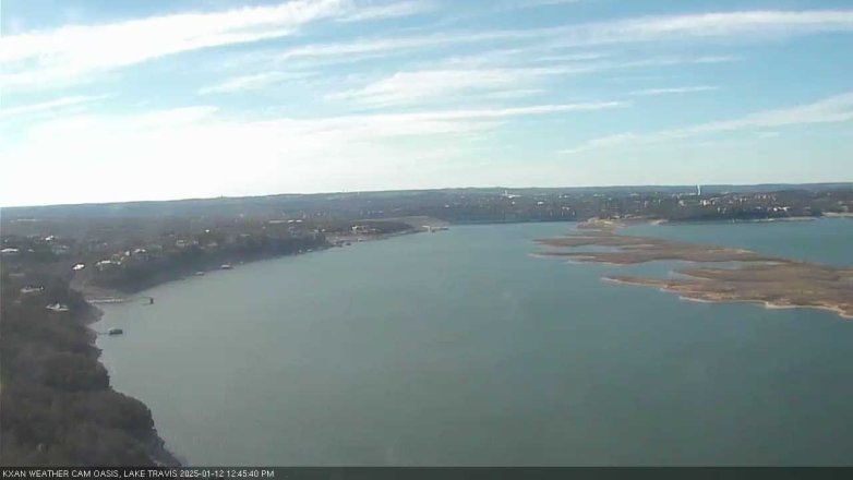 Lake Travis webcam, January 12, 2025 12:45 PM CT