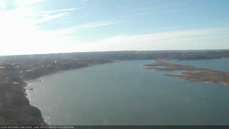 Lake Travis webcam, January 12, 2025 2:00 PM CT