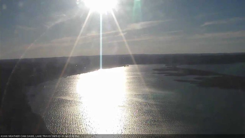 Lake Travis webcam, January 12, 2025 4:25 PM CT