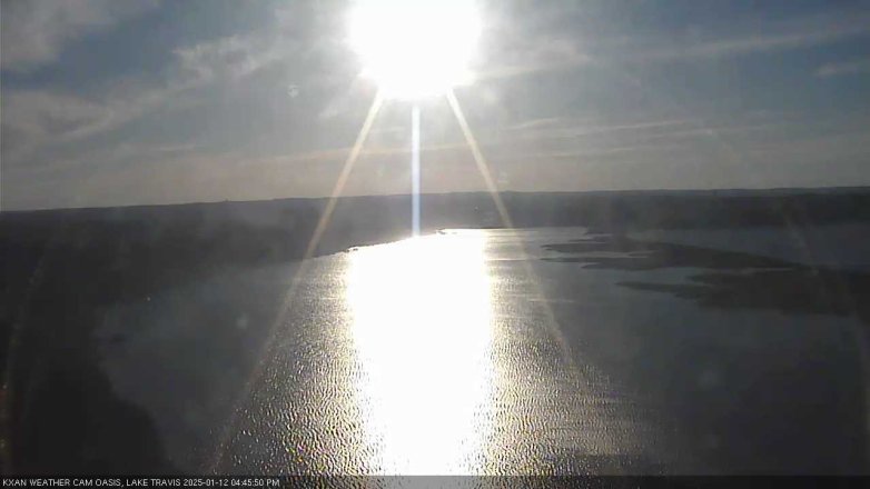 Lake Travis webcam, January 12, 2025 4:45 PM CT