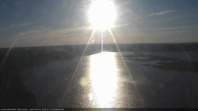 Lake Travis webcam, January 12, 2025 5:00 PM CT