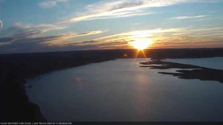 Lake Travis webcam, January 12, 2025 5:45 PM CT