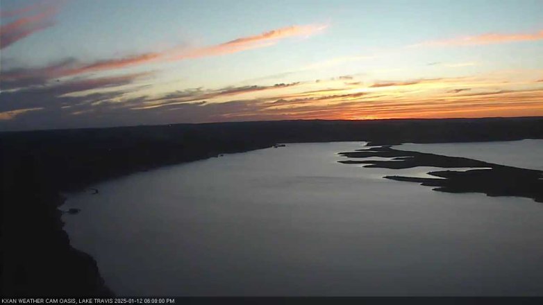 Lake Travis webcam, January 12, 2025 6:00 PM CT
