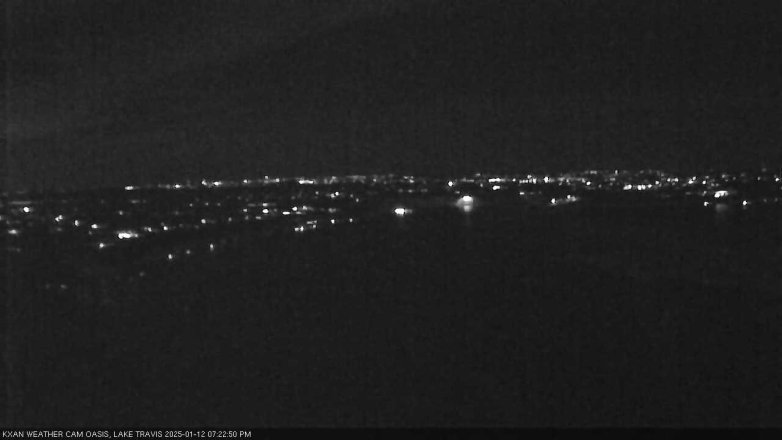 Lake Travis webcam, January 12, 2025 7:25 PM CT
