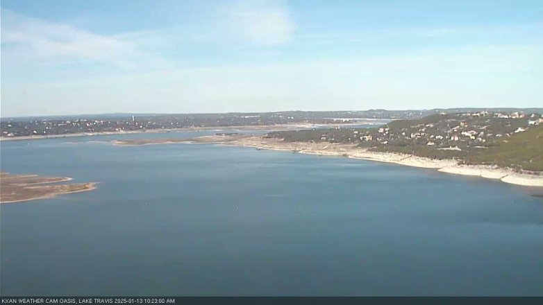 Lake Travis webcam, January 13, 2025 10:25 AM CT