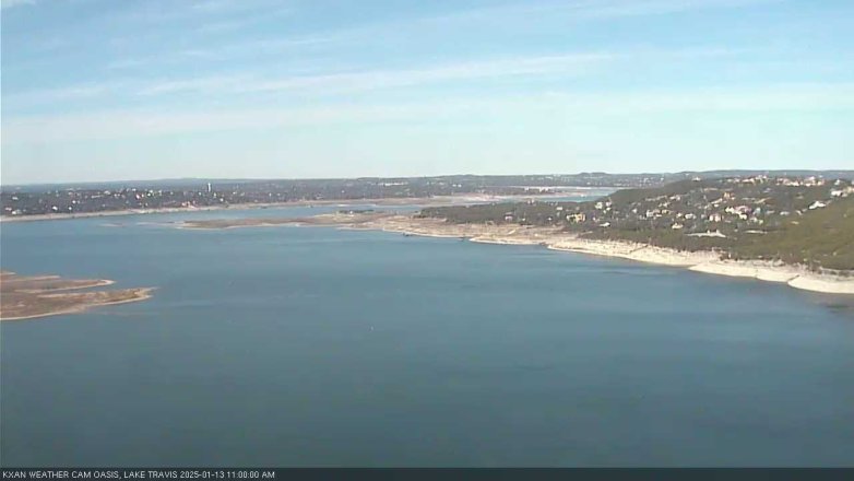 Lake Travis webcam, January 13, 2025 11:00 AM CT
