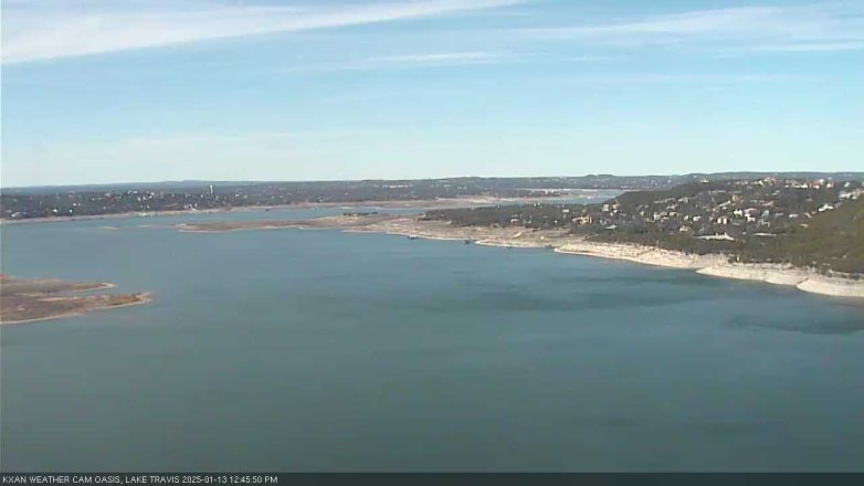 Lake Travis webcam, January 13, 2025 12:45 PM CT
