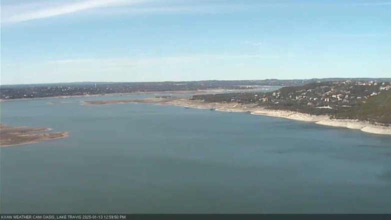 Lake Travis webcam, January 13, 2025 1:00 PM CT