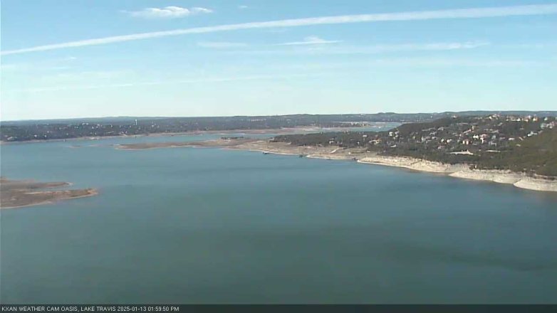 Lake Travis webcam, January 13, 2025 2:00 PM CT